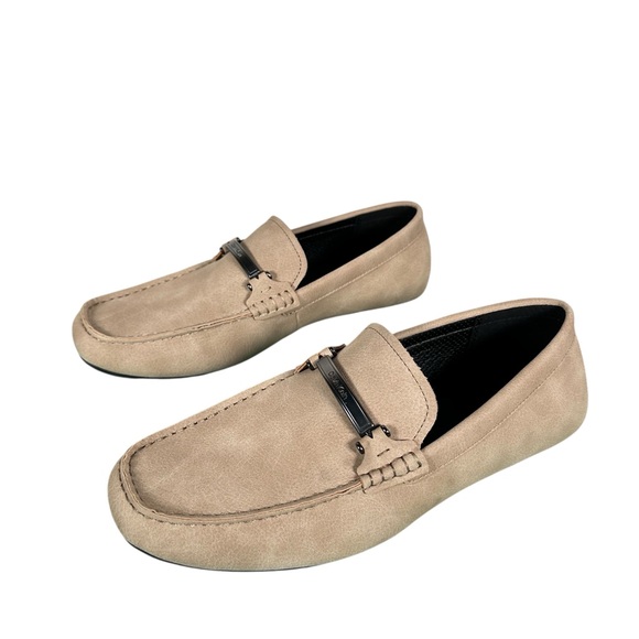 CALVIN KLEIN Otilis Suede Horsebit Loafers in beige - Picture 5 of 10
